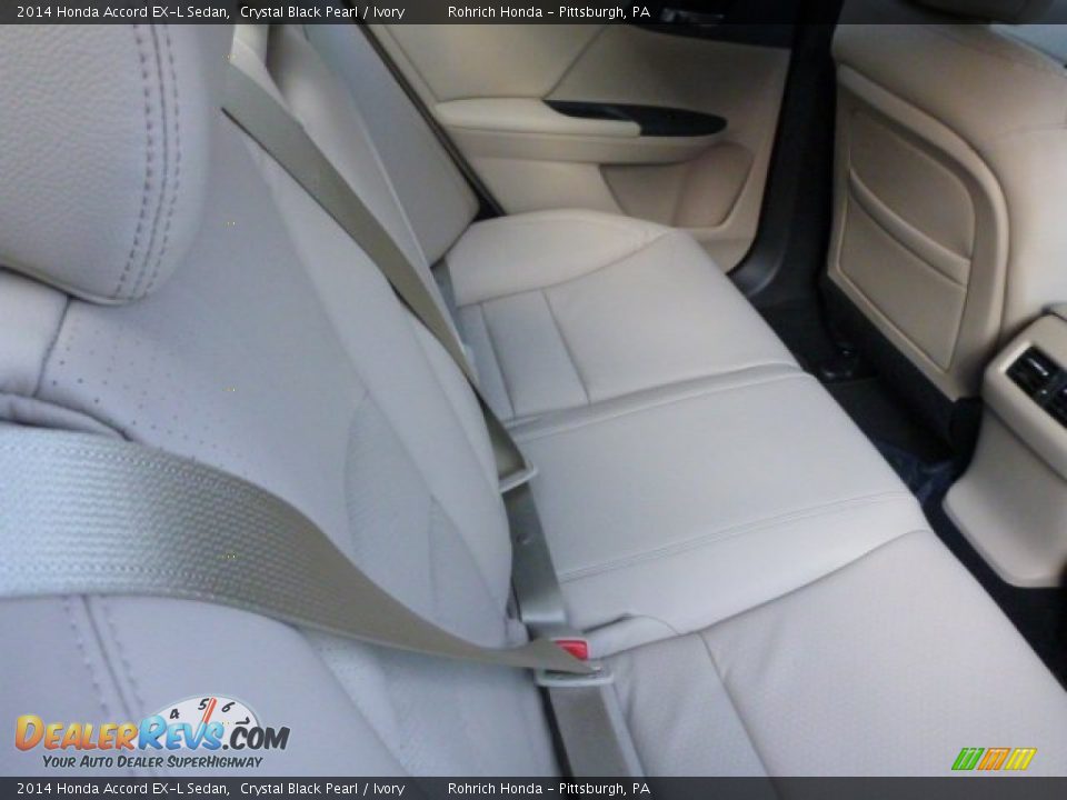 2014 Honda Accord EX-L Sedan Crystal Black Pearl / Ivory Photo #14