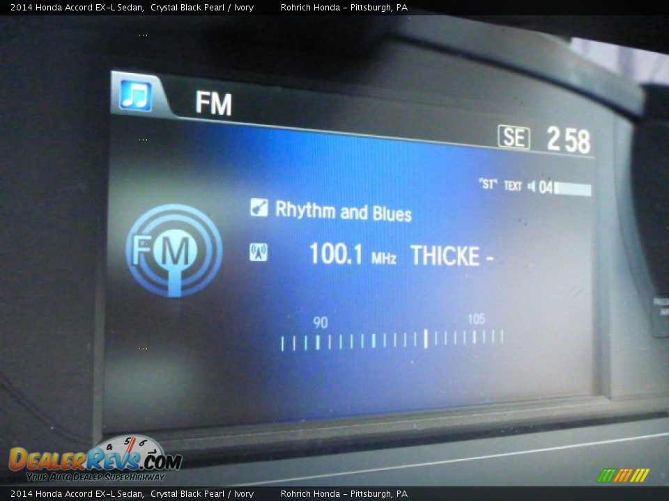 2014 Honda Accord EX-L Sedan Crystal Black Pearl / Ivory Photo #17