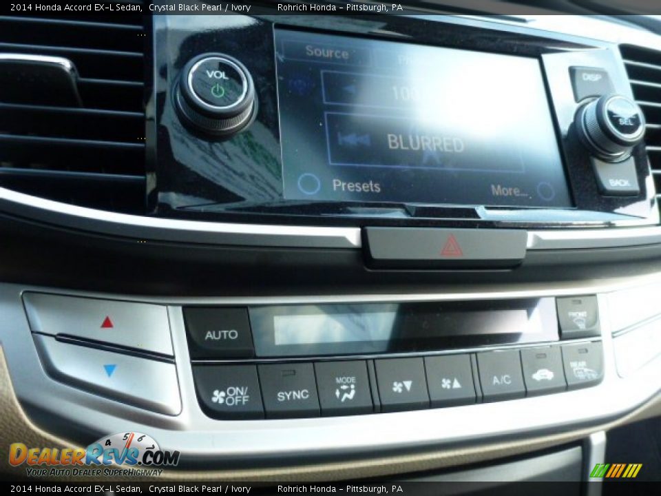 2014 Honda Accord EX-L Sedan Crystal Black Pearl / Ivory Photo #18