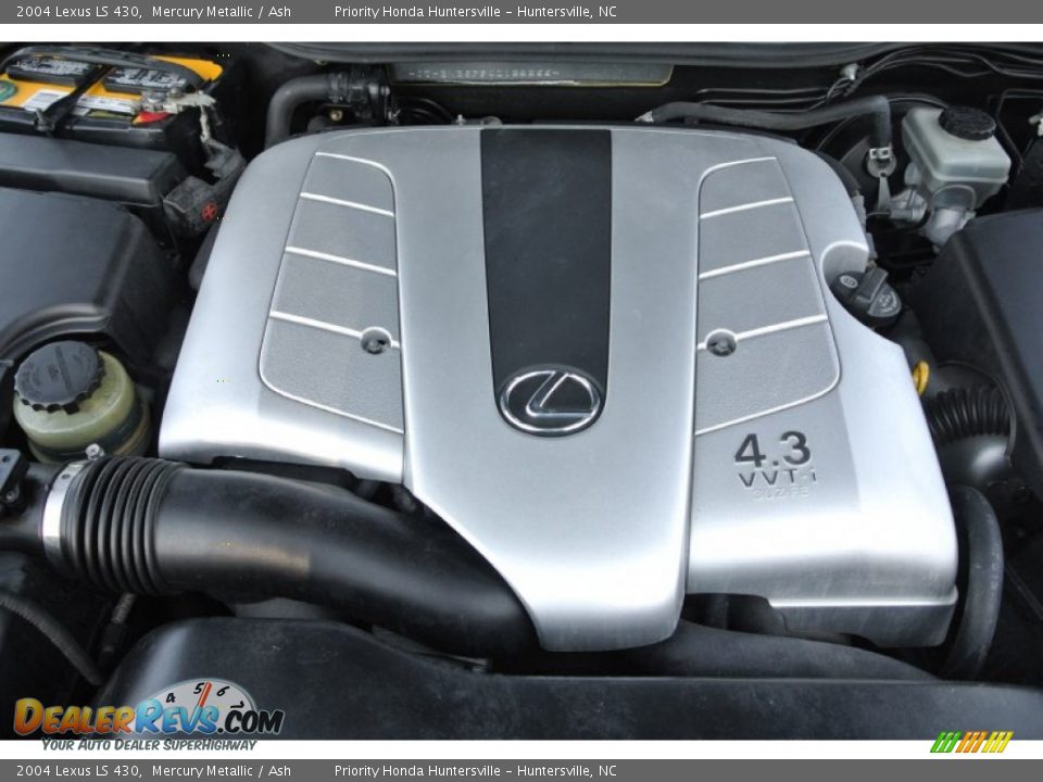 2004 Lexus LS 430 Mercury Metallic / Ash Photo #27