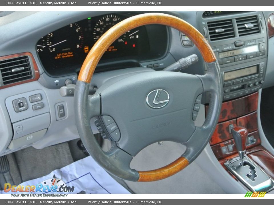 2004 Lexus LS 430 Mercury Metallic / Ash Photo #28