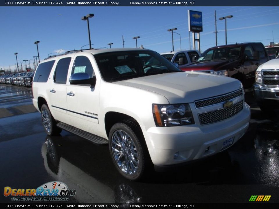 2014 Chevrolet Suburban LTZ 4x4 White Diamond Tricoat / Ebony Photo #1