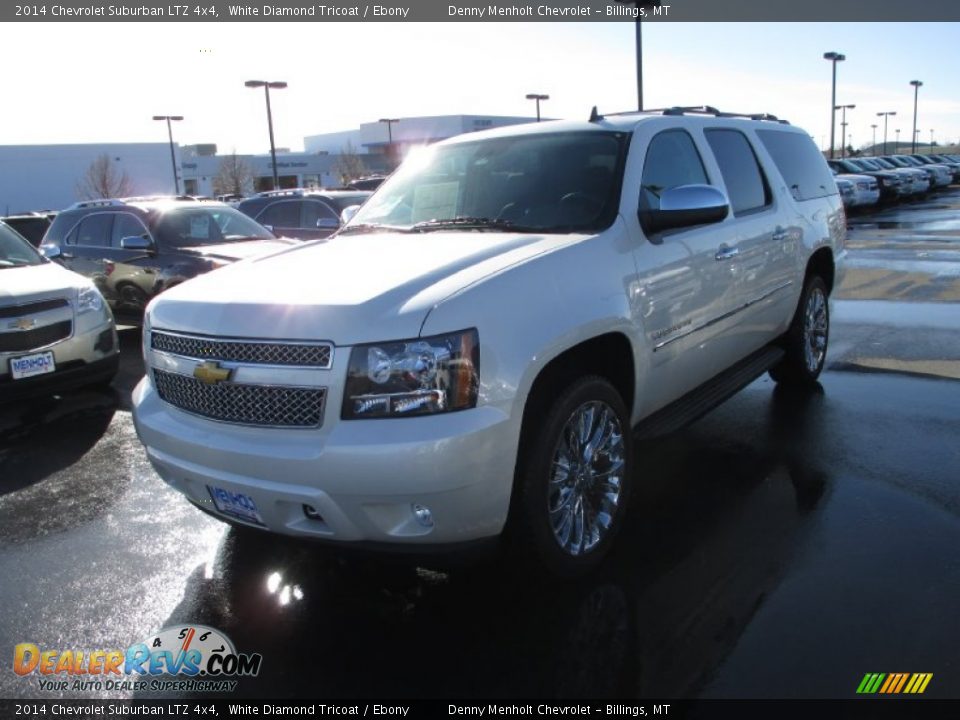 2014 Chevrolet Suburban LTZ 4x4 White Diamond Tricoat / Ebony Photo #2