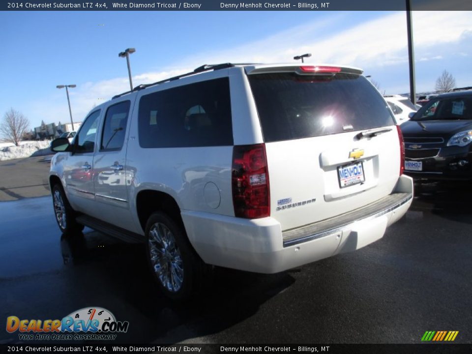 2014 Chevrolet Suburban LTZ 4x4 White Diamond Tricoat / Ebony Photo #3