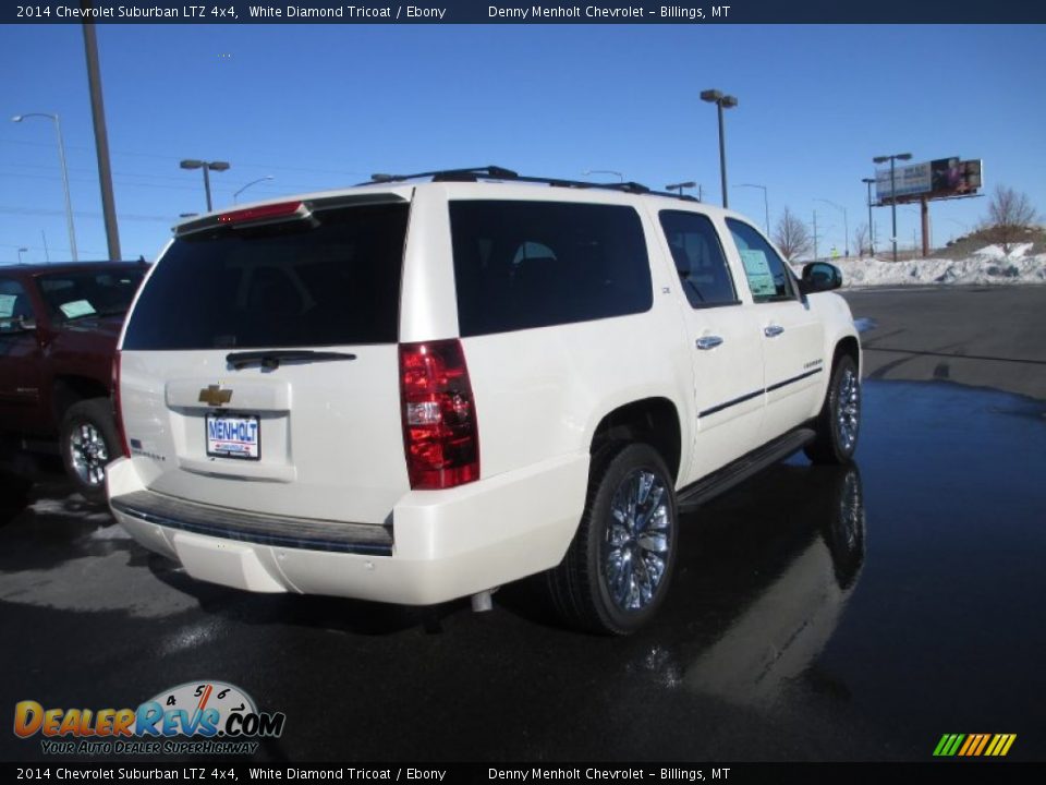 2014 Chevrolet Suburban LTZ 4x4 White Diamond Tricoat / Ebony Photo #4