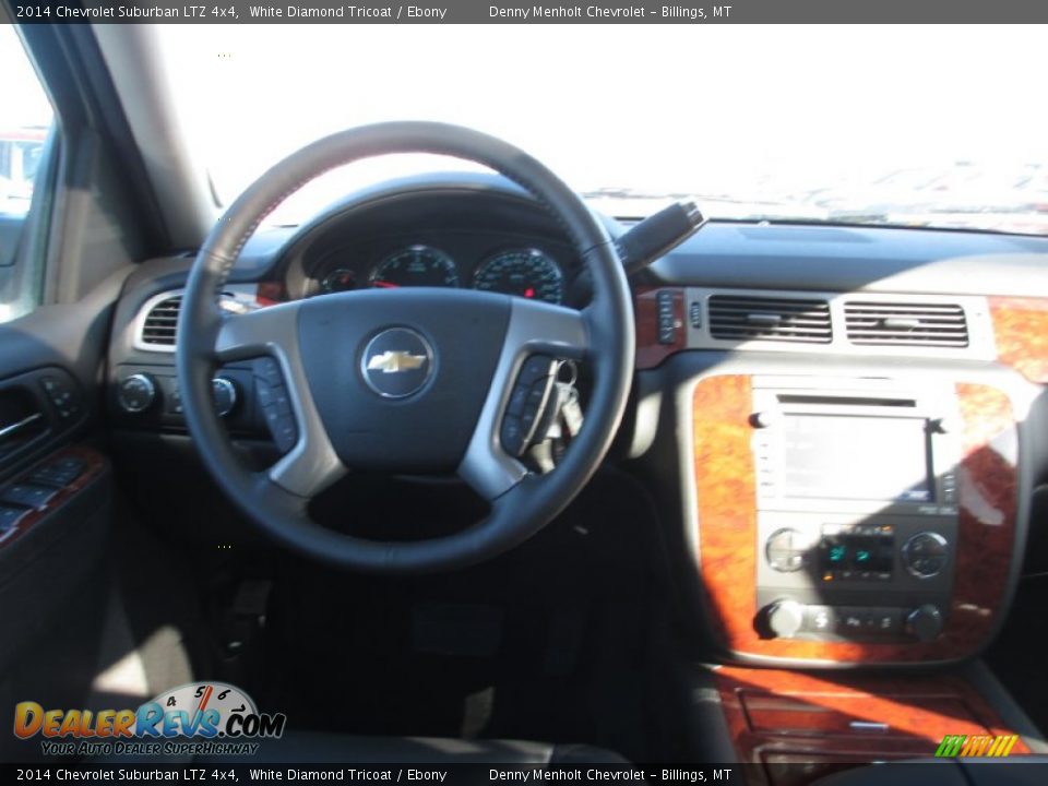 2014 Chevrolet Suburban LTZ 4x4 White Diamond Tricoat / Ebony Photo #8