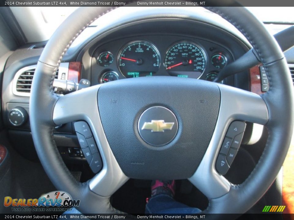2014 Chevrolet Suburban LTZ 4x4 White Diamond Tricoat / Ebony Photo #11