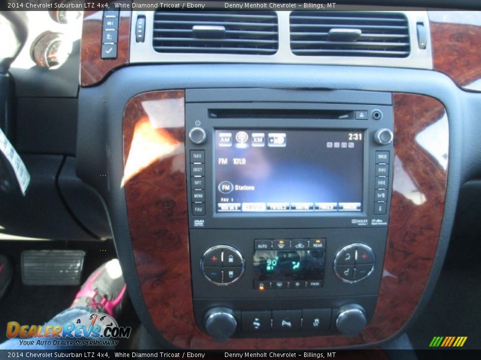 2014 Chevrolet Suburban LTZ 4x4 White Diamond Tricoat / Ebony Photo #12