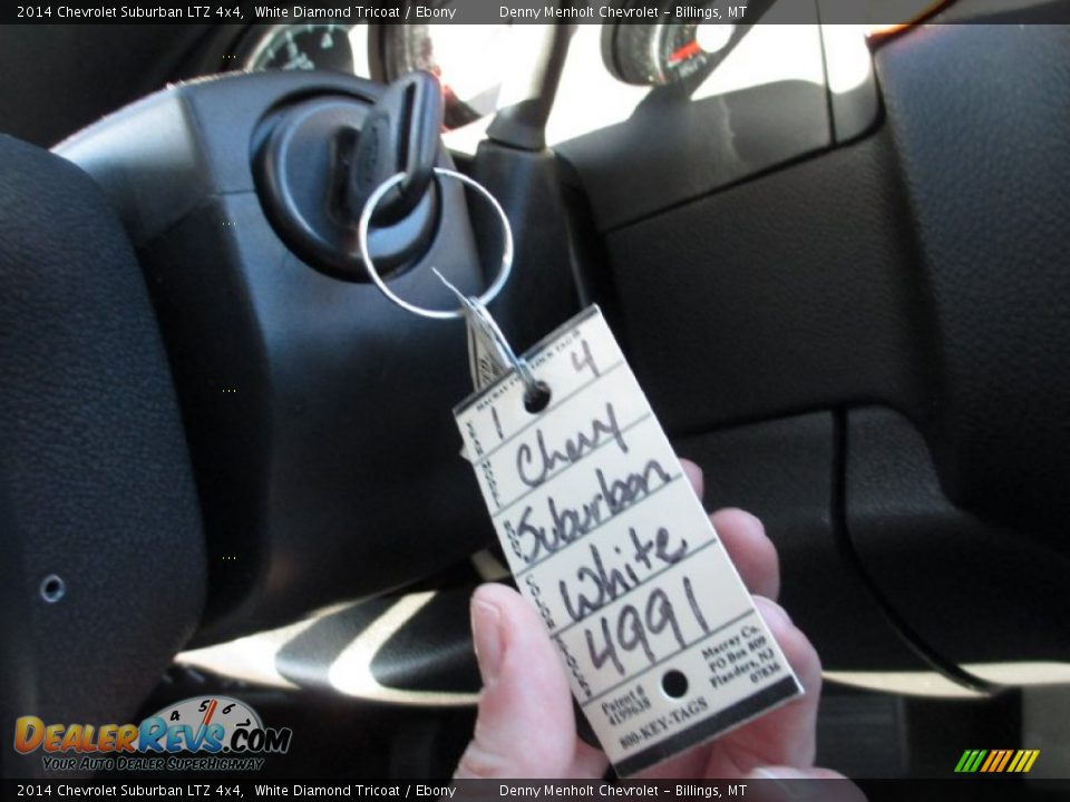 2014 Chevrolet Suburban LTZ 4x4 White Diamond Tricoat / Ebony Photo #13