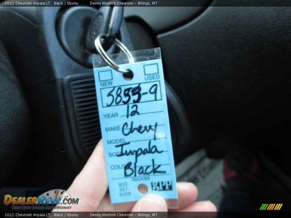 2012 Chevrolet Impala LT Black / Ebony Photo #10