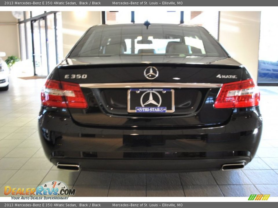 2013 Mercedes-Benz E 350 4Matic Sedan Black / Black Photo #5