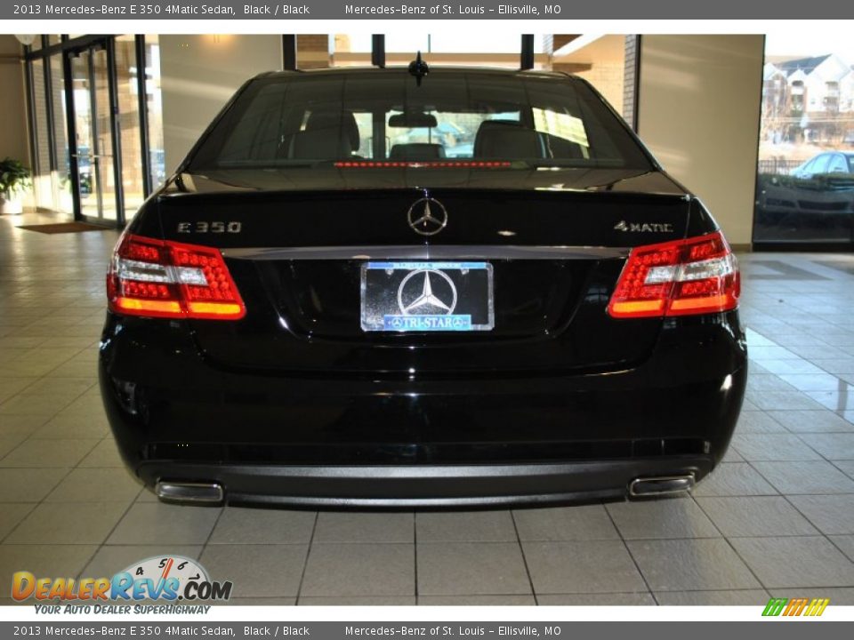 2013 Mercedes-Benz E 350 4Matic Sedan Black / Black Photo #11