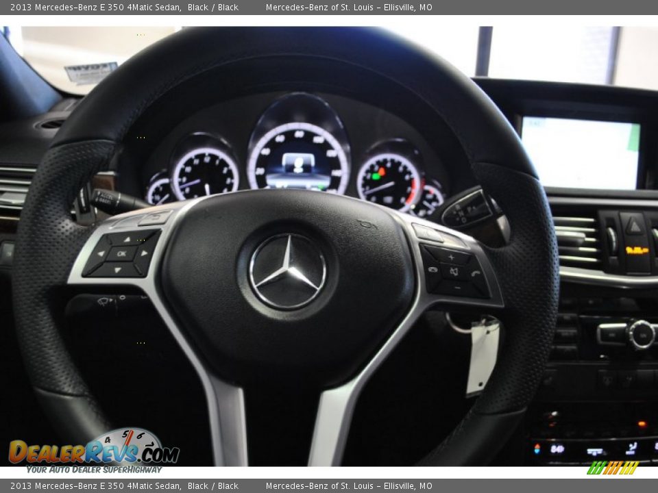 2013 Mercedes-Benz E 350 4Matic Sedan Black / Black Photo #18