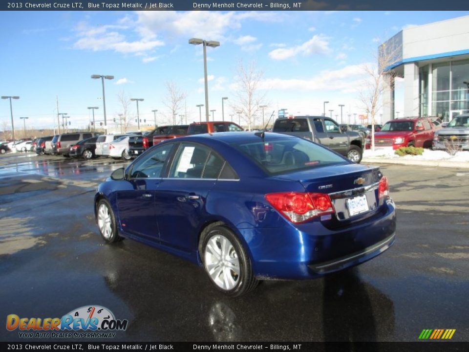 2013 Chevrolet Cruze LTZ Blue Topaz Metallic / Jet Black Photo #3