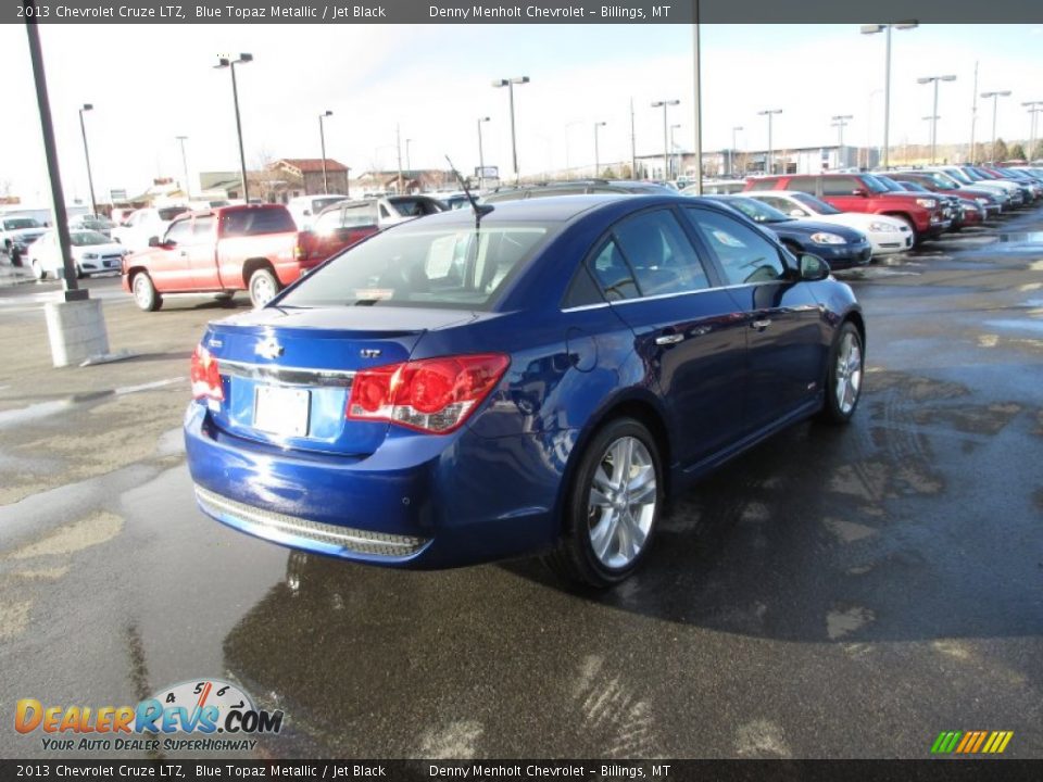 2013 Chevrolet Cruze LTZ Blue Topaz Metallic / Jet Black Photo #4