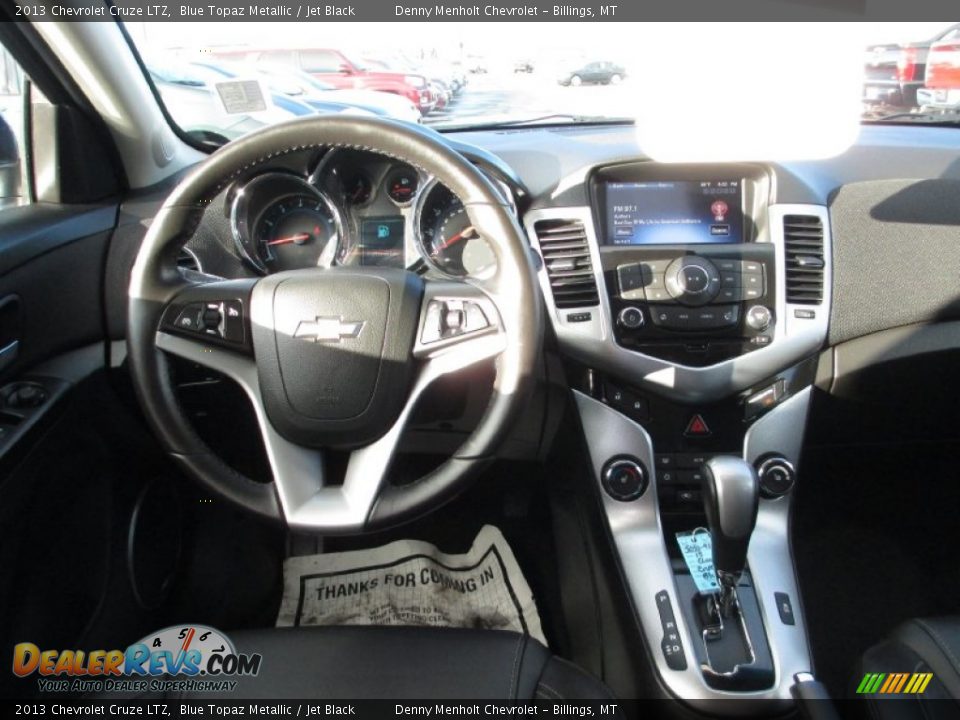 2013 Chevrolet Cruze LTZ Blue Topaz Metallic / Jet Black Photo #6