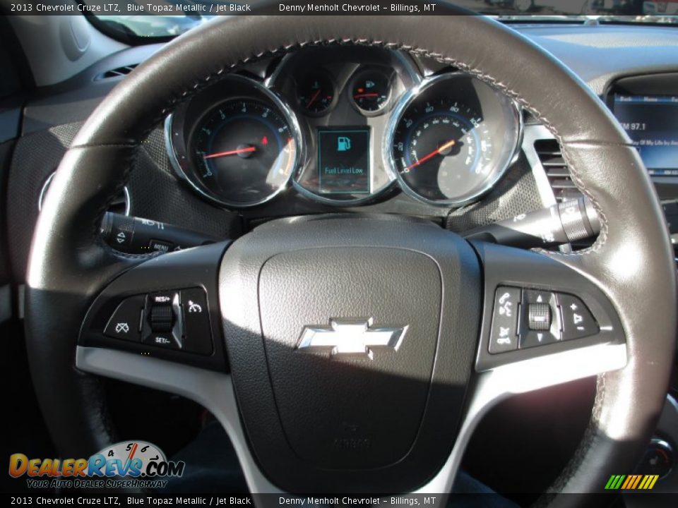 2013 Chevrolet Cruze LTZ Blue Topaz Metallic / Jet Black Photo #8