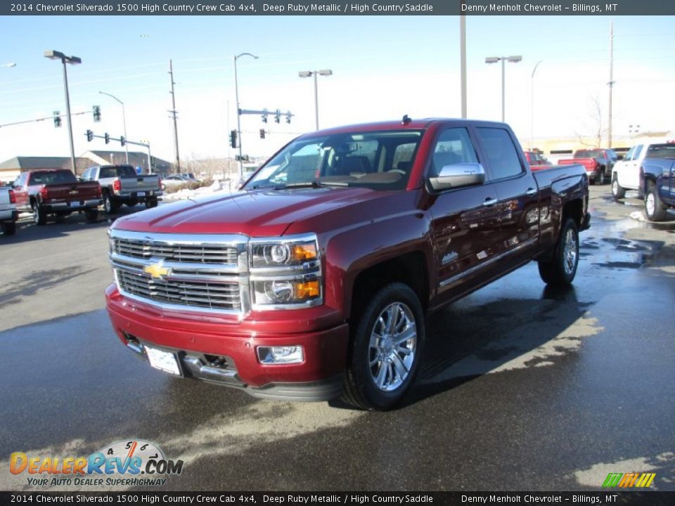 2014 Chevrolet Silverado 1500 High Country Crew Cab 4x4 Deep Ruby Metallic / High Country Saddle Photo #2