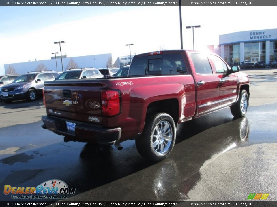 2014 Chevrolet Silverado 1500 High Country Crew Cab 4x4 Deep Ruby Metallic / High Country Saddle Photo #4