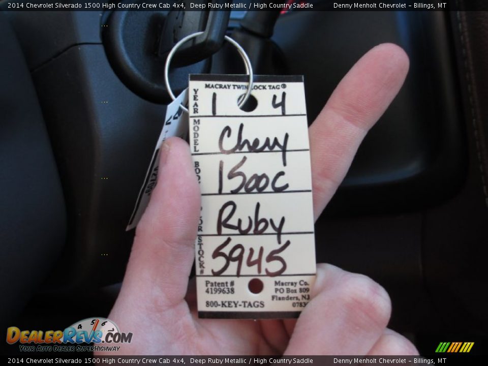 2014 Chevrolet Silverado 1500 High Country Crew Cab 4x4 Deep Ruby Metallic / High Country Saddle Photo #11