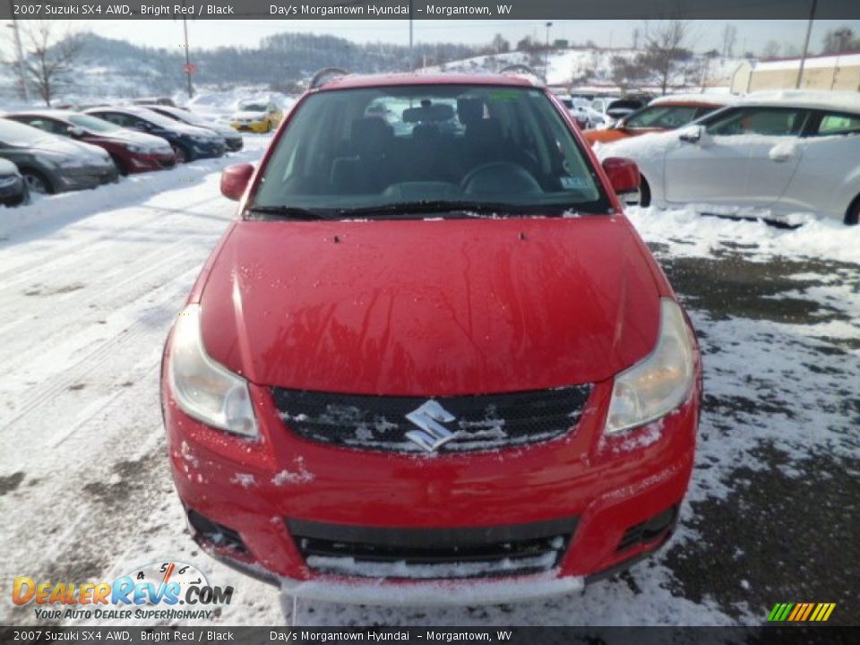 2007 Suzuki SX4 AWD Bright Red / Black Photo #2