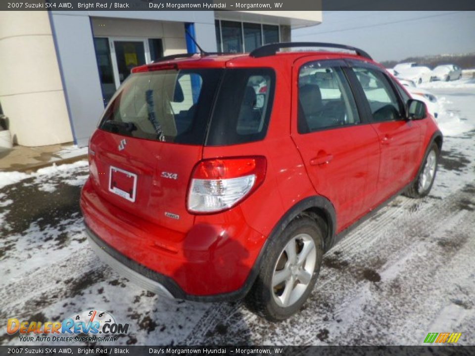 2007 Suzuki SX4 AWD Bright Red / Black Photo #7