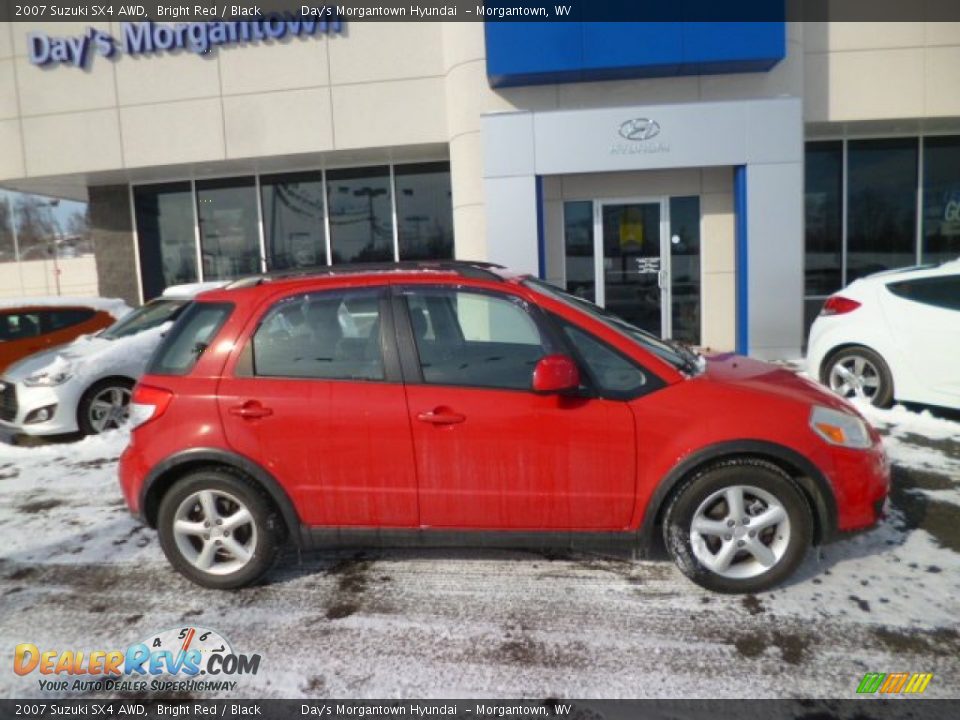 2007 Suzuki SX4 AWD Bright Red / Black Photo #8