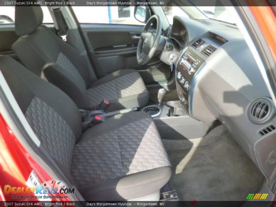 2007 Suzuki SX4 AWD Bright Red / Black Photo #10