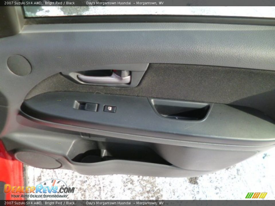 2007 Suzuki SX4 AWD Bright Red / Black Photo #11