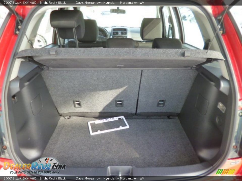 2007 Suzuki SX4 AWD Bright Red / Black Photo #13