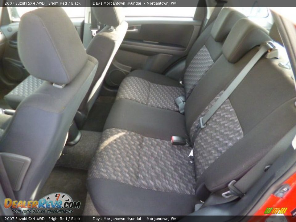 2007 Suzuki SX4 AWD Bright Red / Black Photo #14