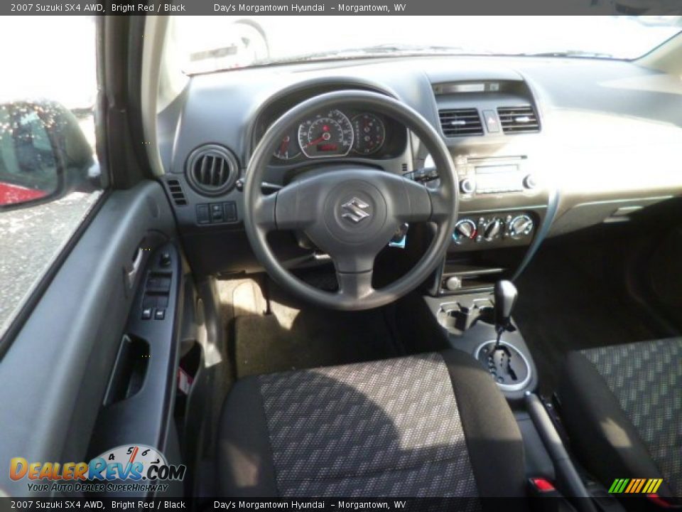 2007 Suzuki SX4 AWD Bright Red / Black Photo #15