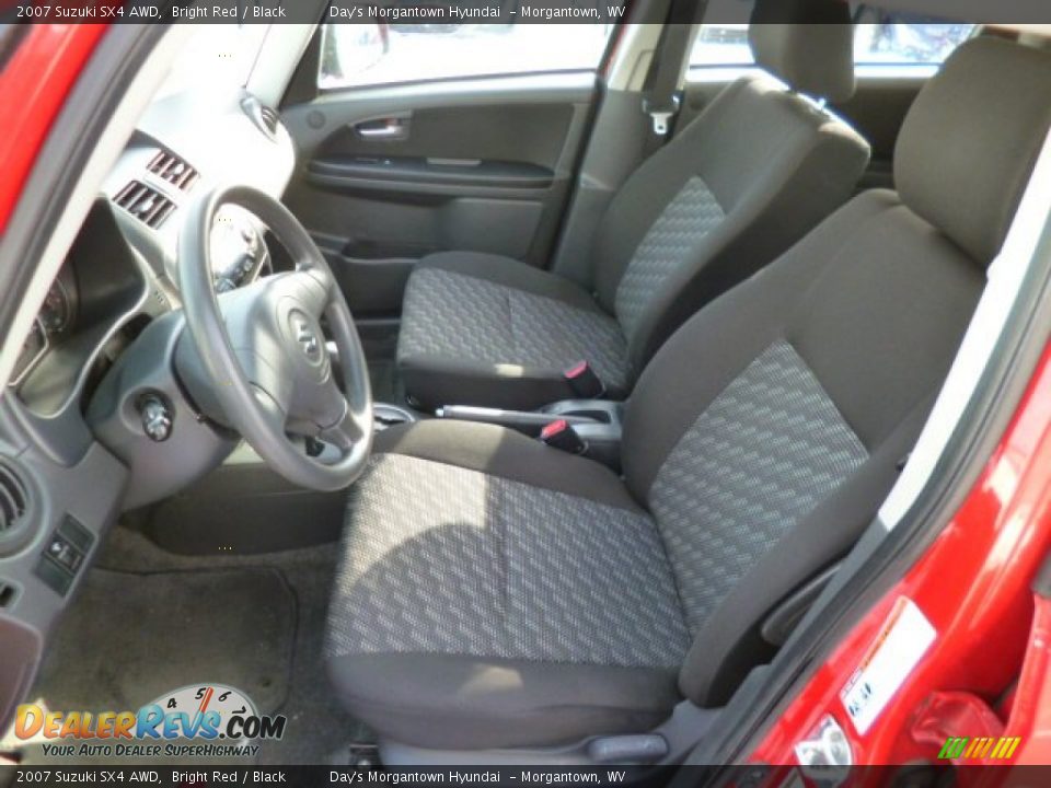 2007 Suzuki SX4 AWD Bright Red / Black Photo #16