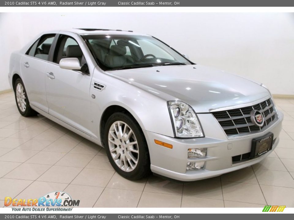 2010 Cadillac STS 4 V6 AWD Radiant Silver / Light Gray Photo #1