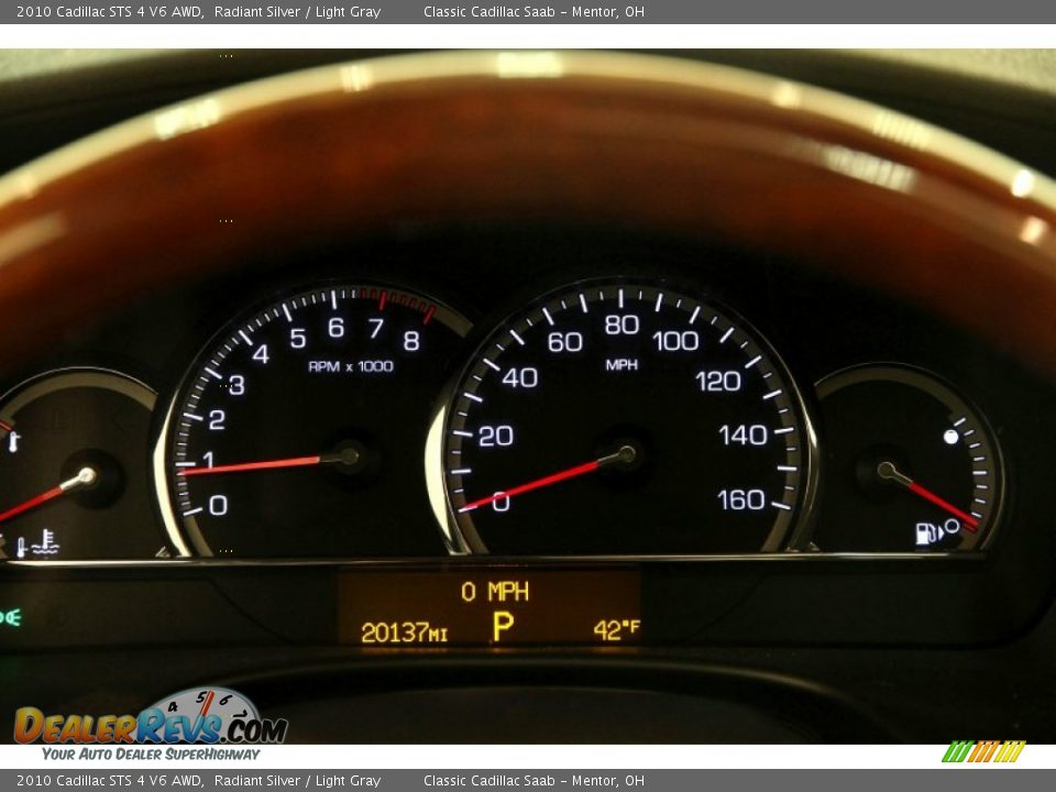 2010 Cadillac STS 4 V6 AWD Radiant Silver / Light Gray Photo #12