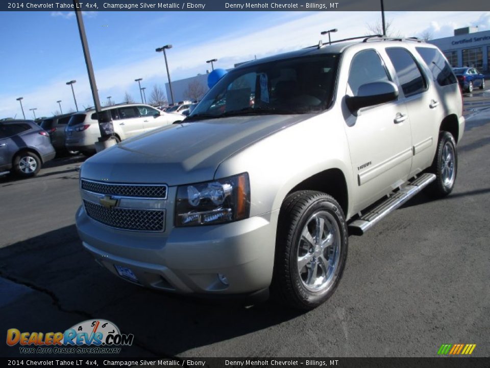 2014 Chevrolet Tahoe LT 4x4 Champagne Silver Metallic / Ebony Photo #2