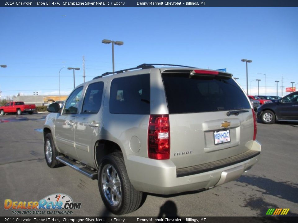2014 Chevrolet Tahoe LT 4x4 Champagne Silver Metallic / Ebony Photo #3