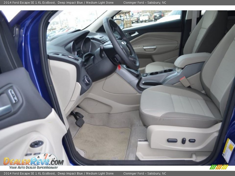 2014 Ford Escape SE 1.6L EcoBoost Deep Impact Blue / Medium Light Stone Photo #6