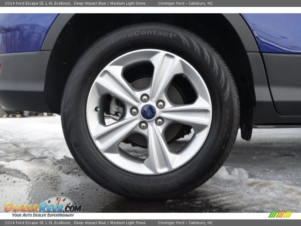 2014 Ford Escape SE 1.6L EcoBoost Deep Impact Blue / Medium Light Stone Photo #10