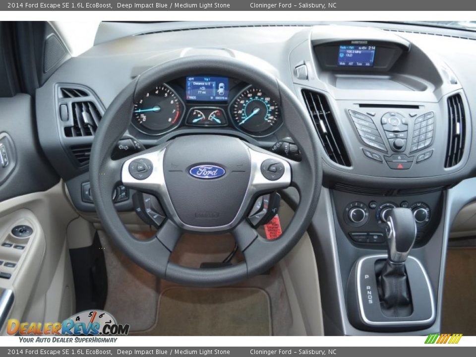 2014 Ford Escape SE 1.6L EcoBoost Deep Impact Blue / Medium Light Stone Photo #11