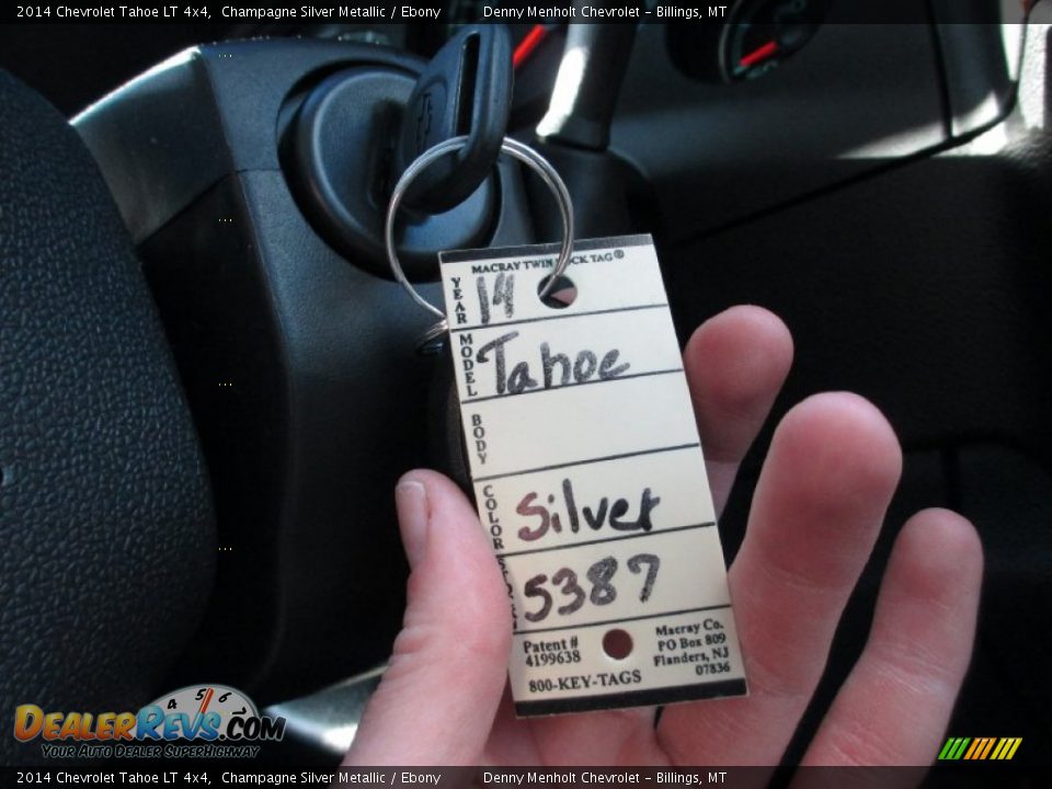 2014 Chevrolet Tahoe LT 4x4 Champagne Silver Metallic / Ebony Photo #12