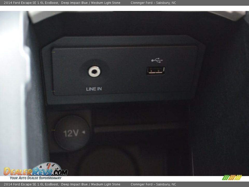 2014 Ford Escape SE 1.6L EcoBoost Deep Impact Blue / Medium Light Stone Photo #15