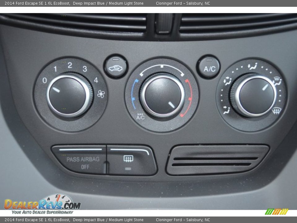 2014 Ford Escape SE 1.6L EcoBoost Deep Impact Blue / Medium Light Stone Photo #16