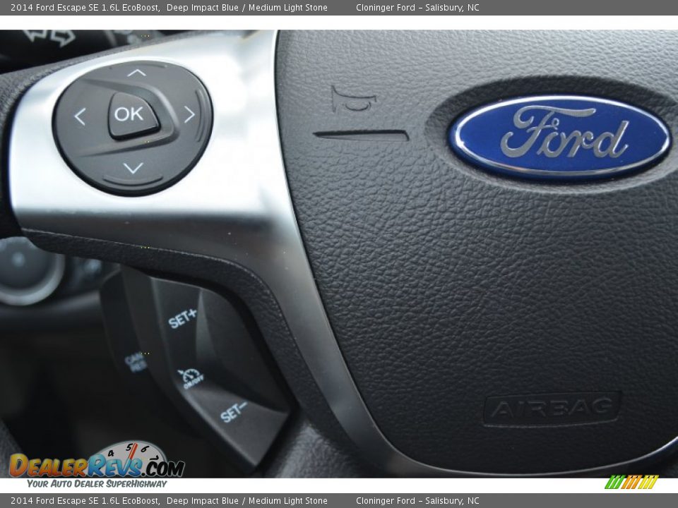 2014 Ford Escape SE 1.6L EcoBoost Deep Impact Blue / Medium Light Stone Photo #19