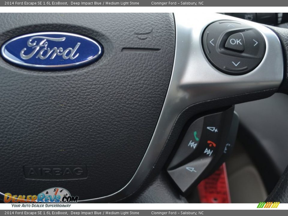 2014 Ford Escape SE 1.6L EcoBoost Deep Impact Blue / Medium Light Stone Photo #20