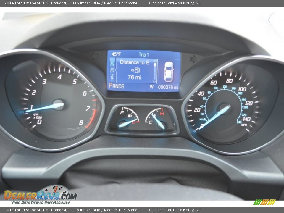 2014 Ford Escape SE 1.6L EcoBoost Deep Impact Blue / Medium Light Stone Photo #21