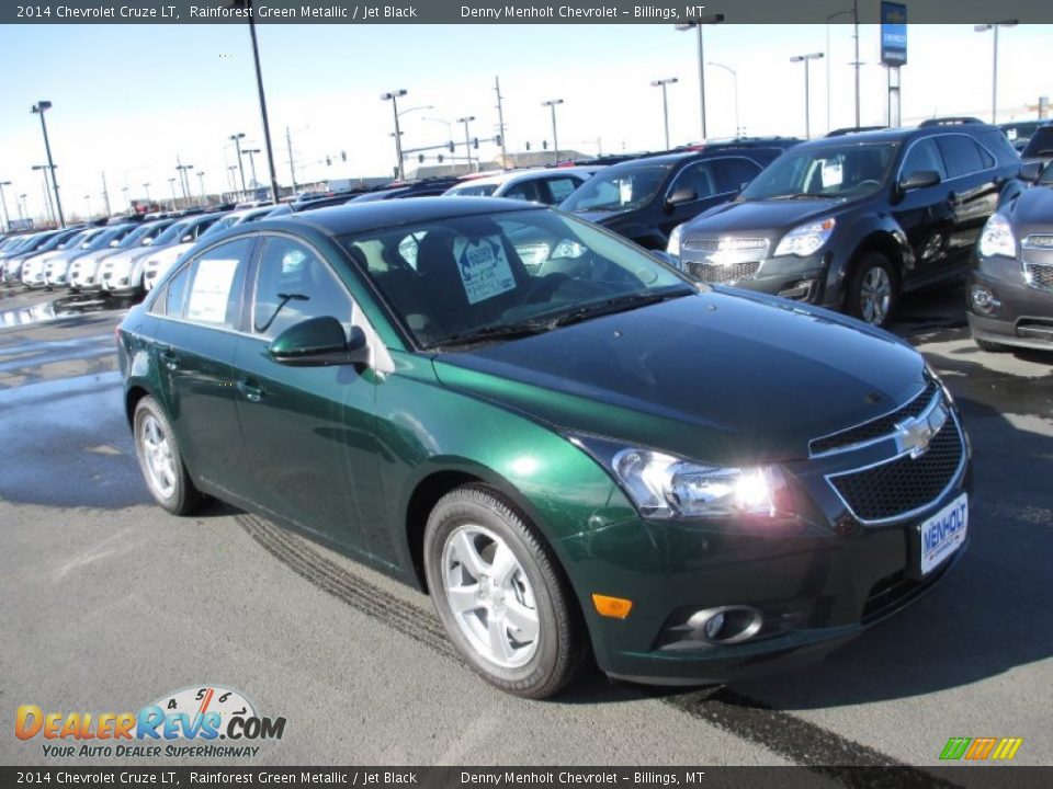 2014 Chevrolet Cruze LT Rainforest Green Metallic / Jet Black Photo #1