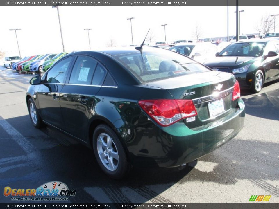 2014 Chevrolet Cruze LT Rainforest Green Metallic / Jet Black Photo #3