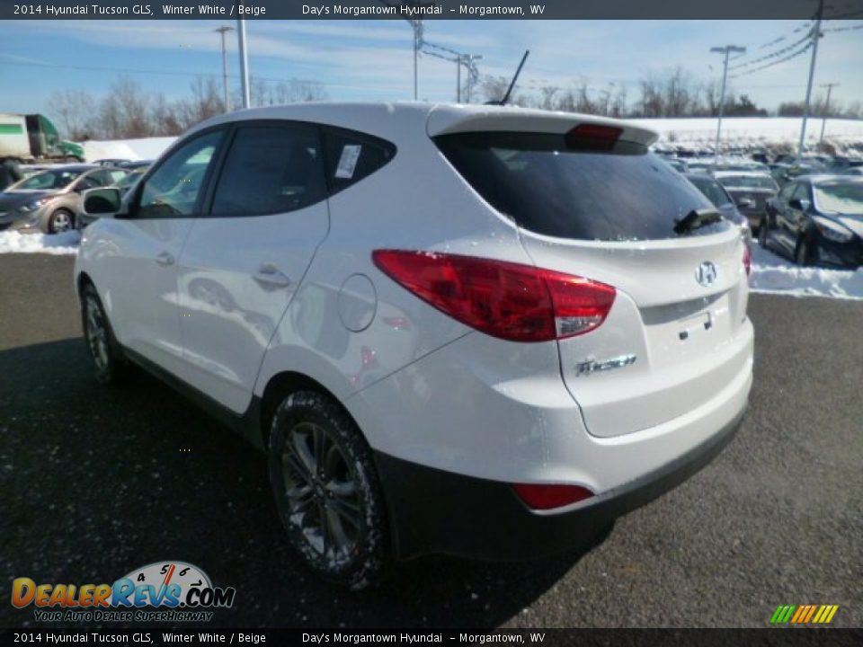 2014 Hyundai Tucson GLS Winter White / Beige Photo #5