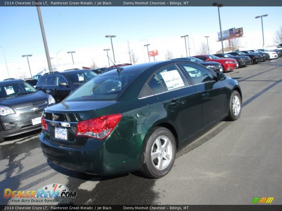 2014 Chevrolet Cruze LT Rainforest Green Metallic / Jet Black Photo #4